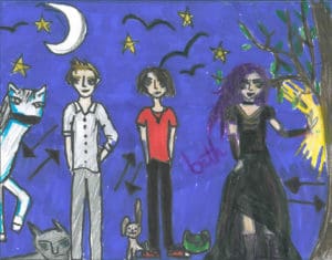 Spellchasers fan art by Nell from Stromness Primary School