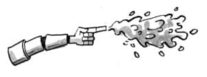 Gunge soaker robot arm