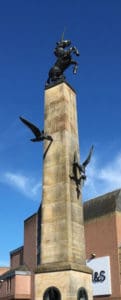 Unicorn statue in Falcon Square, Inverness